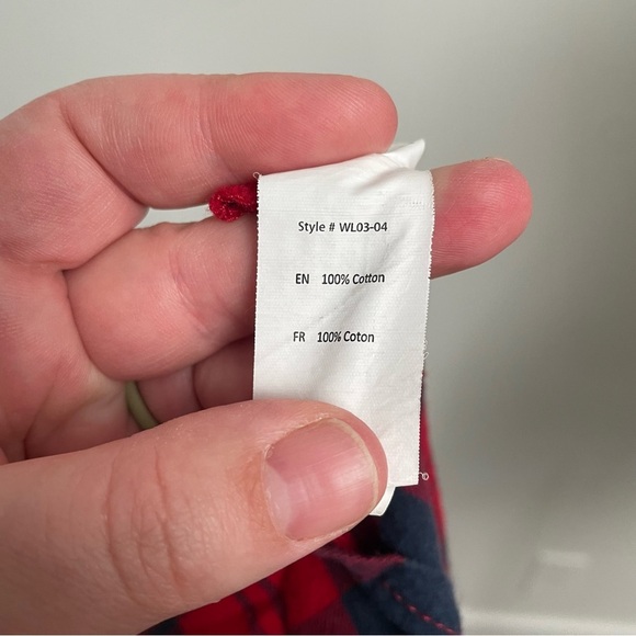 Vintage Y2K Grunge UK2LA Plaid Lace Up Closure Long Sleeve Top Red/Black Size S - Picture 7 of 8